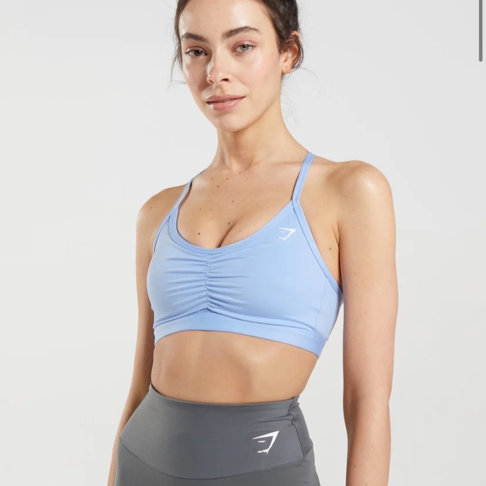 Blue GymShark Sports Bra